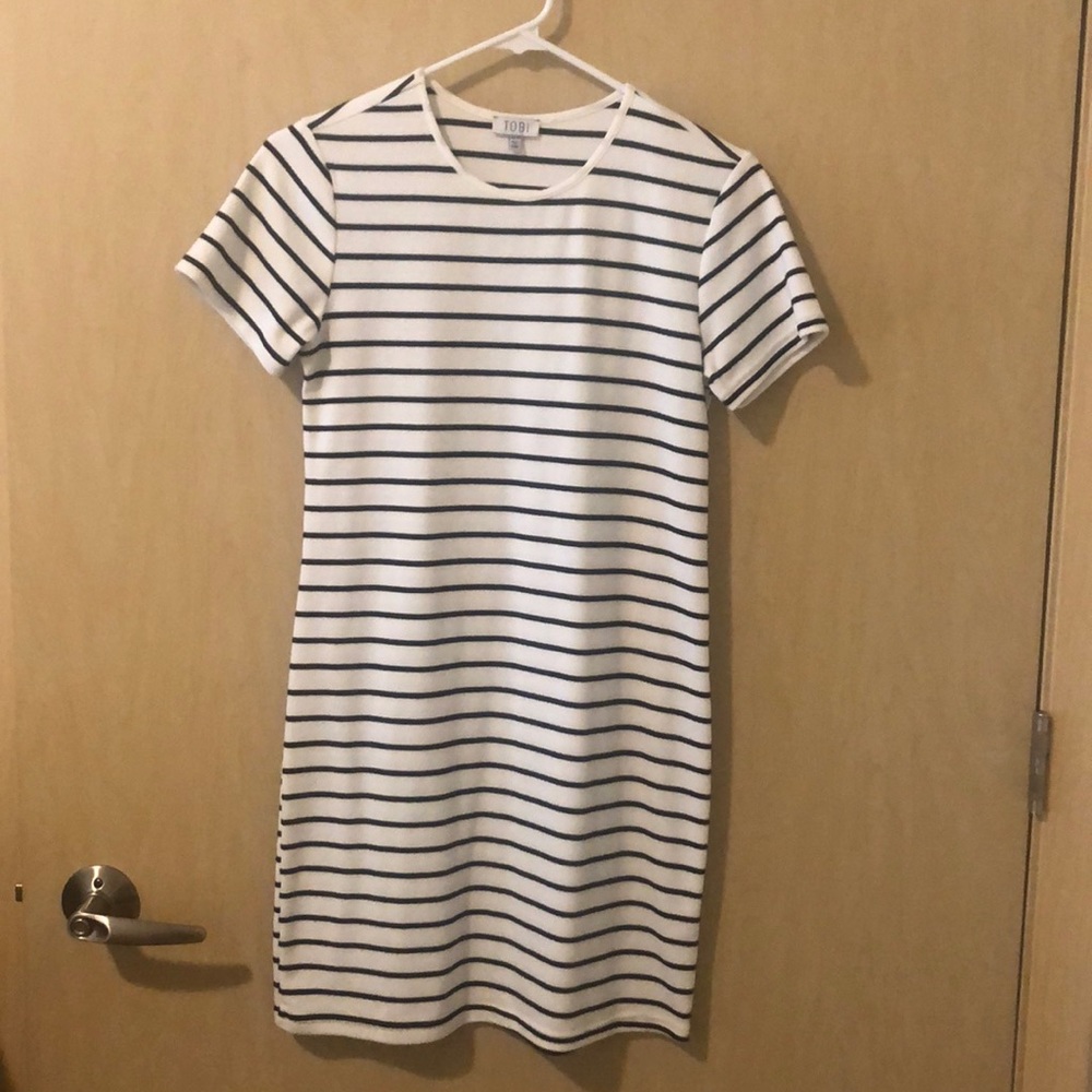 Stripped bodycon dress